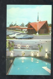 CHAMBERSBURG PENNSYLVANIA PA. HOWARD JOHNSONS OLD CARS POOL POSTCARD