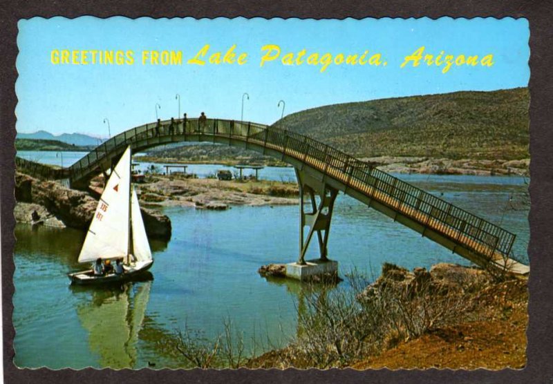 AZ Greetings From Patagonia Lake near Sonoita Creek Arizona Postcard