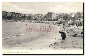 Old Postcard Dinard The Beach