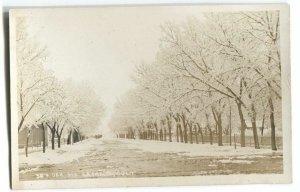 RPPC Postcard Third and Oak Streets Lamar CO Colorado