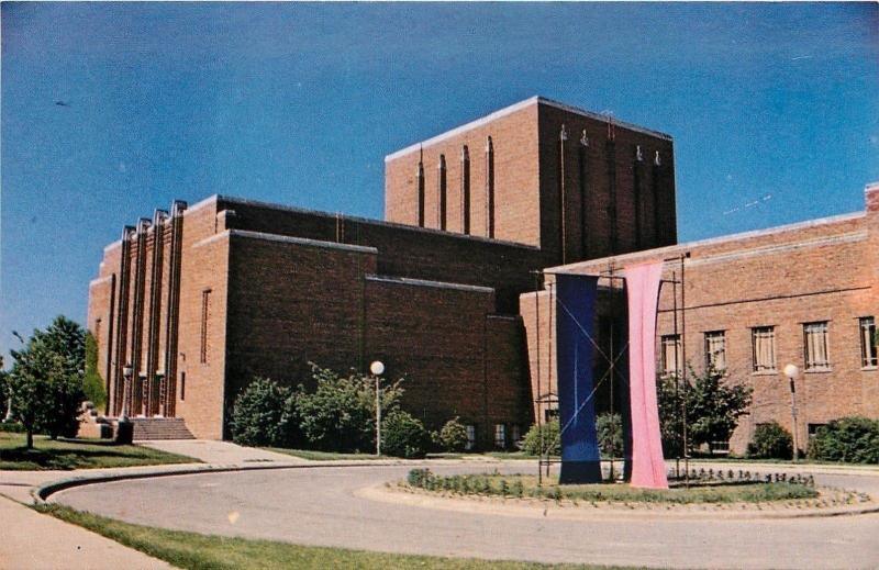 Iowa City Iowa~University Of Iowa~1930s Art Deco Theatre~1960s Postcard