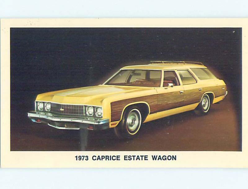 Unused 1973 car dealer ad postcard CHEVROLET CAPRICE ESTATE WAGON o8107@