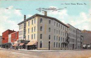 Warren Pennsylvania Carver House Street View Antique Postcard K33044