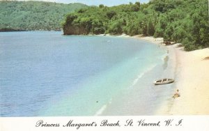 Princess Margaret's Beach Bequia St Vincent West Indies 1960s Postcard