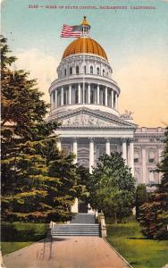 Sacramento California 1911 Postcard Dome of State Capitol