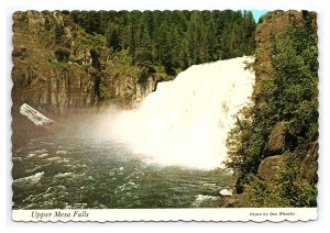 Upper Mesa Falls Snake River Idaho Postcard Continental View Card