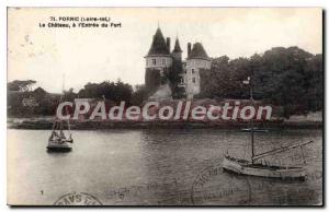 Postcard Ancient Pornic Loire Chateau Inf the Port of Entry