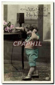 Old Postcard Fantasy Child Phone