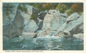 Agassiz Basin North Woodstock White Mtns New Hampshire WB Postcard Unused