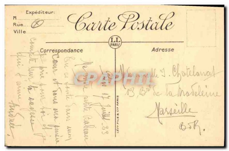 Old Postcard Paris Le Sacre Coeur