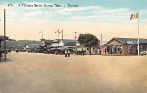 Tijuana Mexico Street Scene Vintage Postcard AA33060