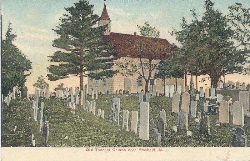 Old Tennant Church Near Freehold, New Jersey, Early Postcard, unused