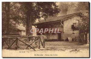 Postcard Old House Foret St Cucufa guards