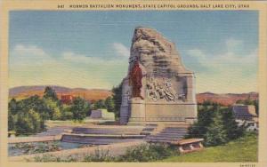 Mormon Battalon Monument State Capitol Grounds Salt Lake City Utah