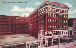 Memphis Tennessee Hotel Gayoso Vintage Postcard AA25298