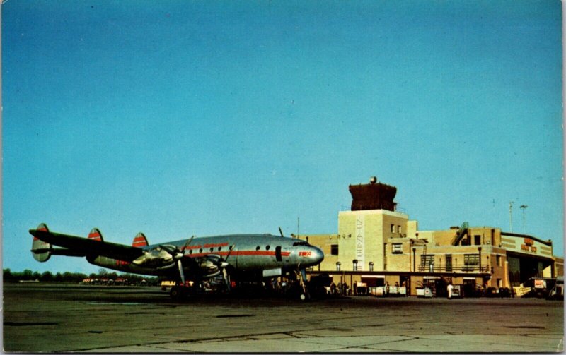 Postcard Weir Cook Airport in Indianapolis, Indiana