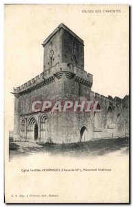Old Postcard Churches Church Of Charentes fortified D & # 39Esnandes Monument