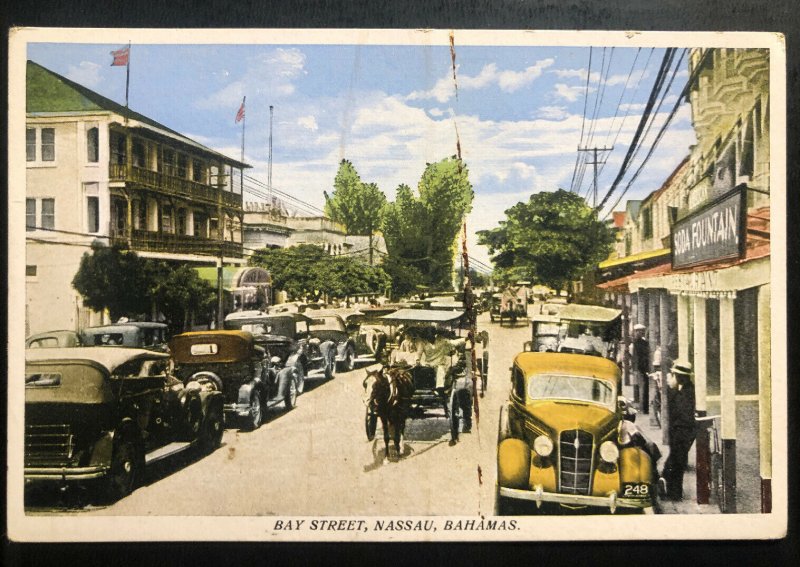 Mint Nassau Bahamas Color Picture Postcard Bay Street View