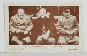 The Quebec Conference, King, Roosevelt, Churchill Aug 1943 Postcard P5