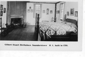 Postcard RPPC View of Gilbert Stuart Birthplace , Saunderstown, RI.      N