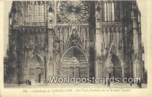 Les Trois Protrails de la Grande FaÁade Chatedrale de Strasbourg, France, Ca...
