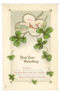 Greeting - New Year     (crease, age spots)