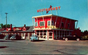 Michigan Mackinaw City Jan's House Of Gifts & Restaurant 1954