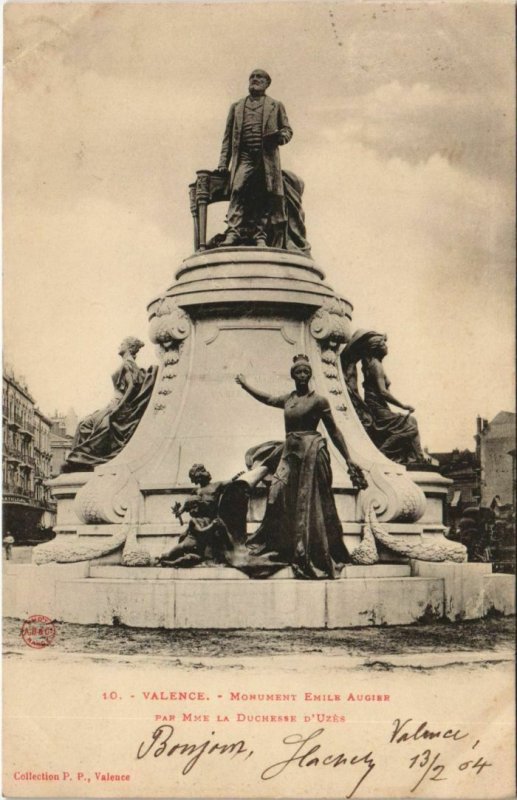 CPA Valence Monument Emile Augier FRANCE (1091697)