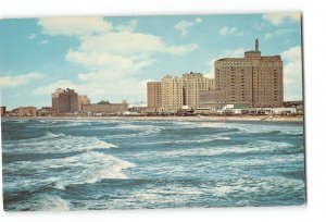 Atlantic City New Jersey Vintage Postcard View of Ocean Looking Towards Ventnor