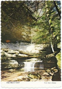 US unused. Old Man's Cave near Logan, Ohio.