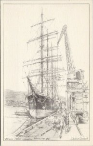 Edward Goodall The Pamir Vancouver BC Barque Sailing Ship Unused Postcard F40