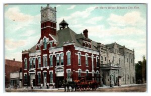 JUNCTION CITY, Kansas KS ~ OPERA HOUSE Geary County c1910s Postcard