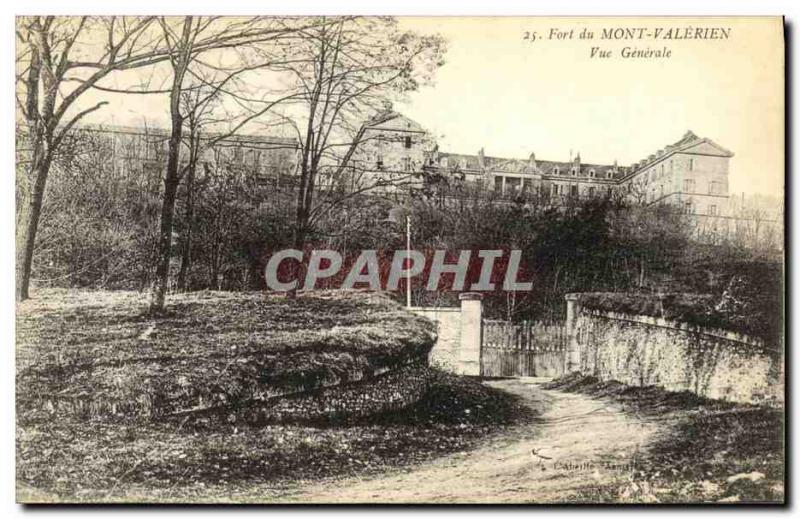 Old Postcard Fort Du Mont Valerien Vue Generale