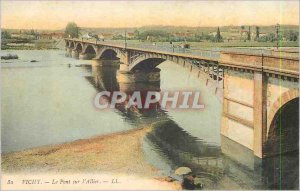 Postcard Old Bridge Vichy Allier