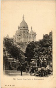 CPA PARIS 18e Montmartre. Sacré-Coeur Square St-Pierrre (983405)
