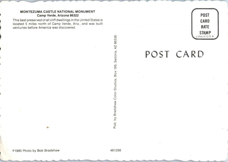 Montezuma Castle National Monument Camp Verde Arizona Postcard