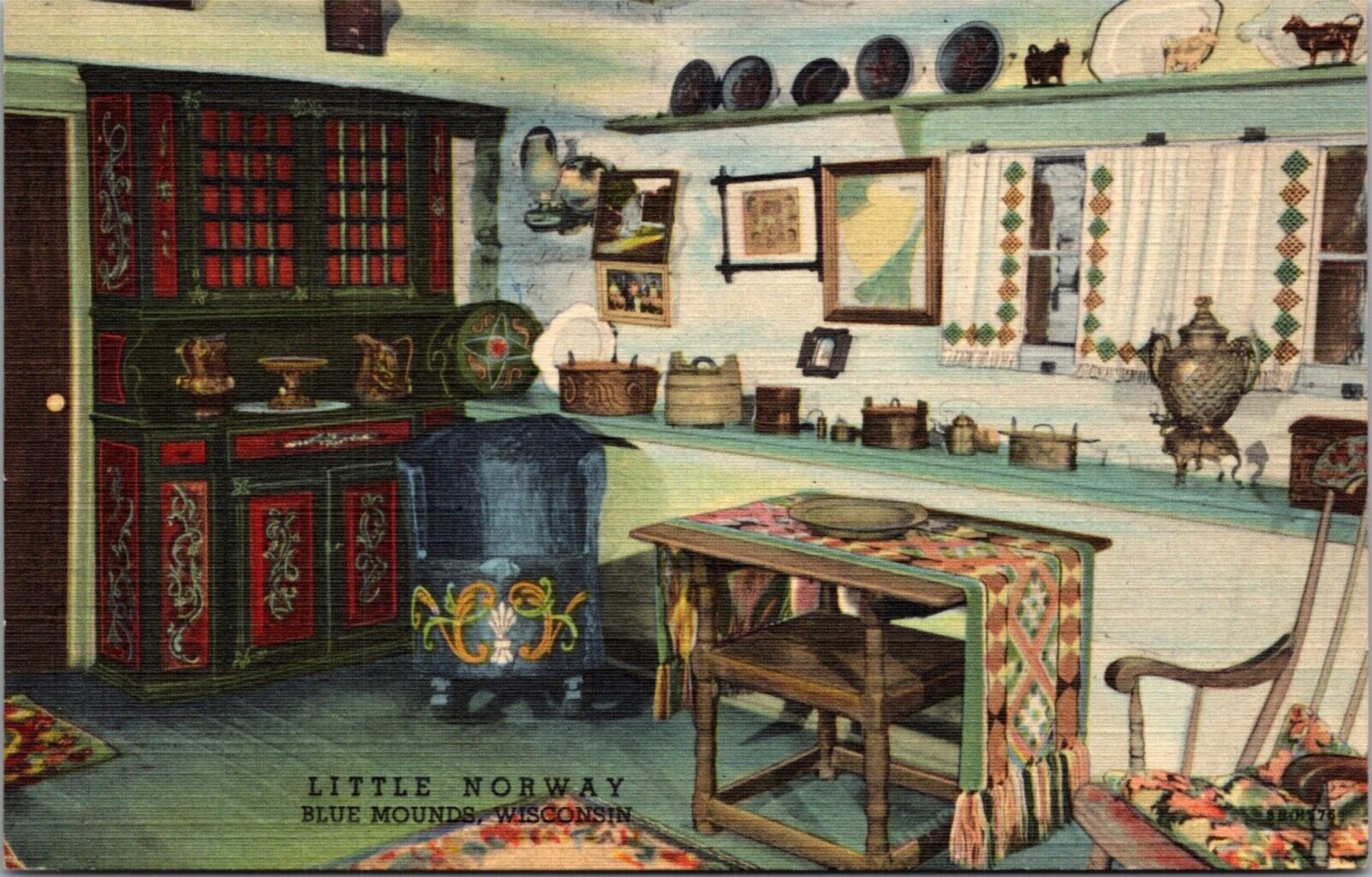 Linen PC Little Norway living museum of Norwegian Village Blue Mounds