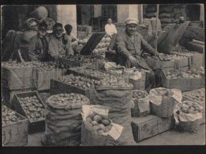 102096 Caucasus BAKU Azerbarjan Fruit trader Vintage PC