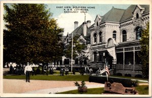 Postcard East View Soldiers Home A & B Cottages in Sandusky, Ohio