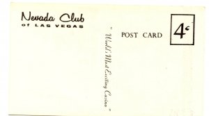 Postcard Nevada Club Las Vegas NV I'm On my Way Home Flat Busted