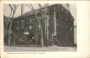 Saco Maine Saco House Inn / Hotel Worcester c1900-20s Vintage Postcard