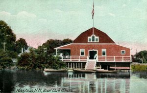 C.1905-10 Boat Club House, Nashua, N. H. Postcard P175