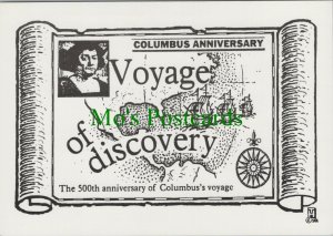 Headline Postcard - The 500th Anniversary of Columbus's Voyage   RR8948