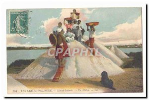 The Sands dOlonne Old Postcard Saltmarsh A Mulon