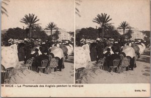 France Nice La Promenade des Anglais Pendant la Musique Postcard C167