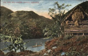 Jamaica Rio Cobre River Raft c1910s Postcard