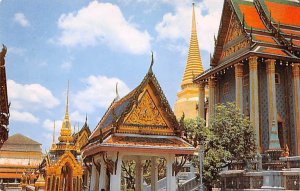 Inside Ground of Wat Phra Keo, Emerald Buddha Temple Bangkok Thailand 1970 