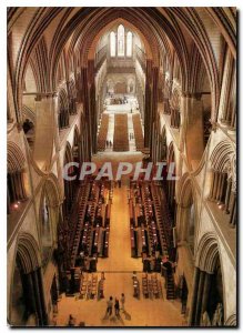 Modern Postcard Salisbury Cathedral an unusual bird eye view of the interior ...