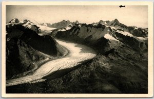 Flugpostkarte Ueber Den Alpen Germany Posted Postcard