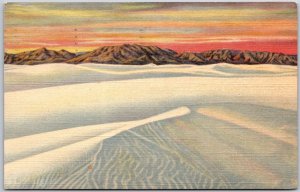 1951 Rippling White Sands Near Alamogordo New Mexico NM Posted Postcard